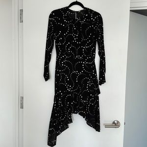 MAJE Ruffled Viscose Dress